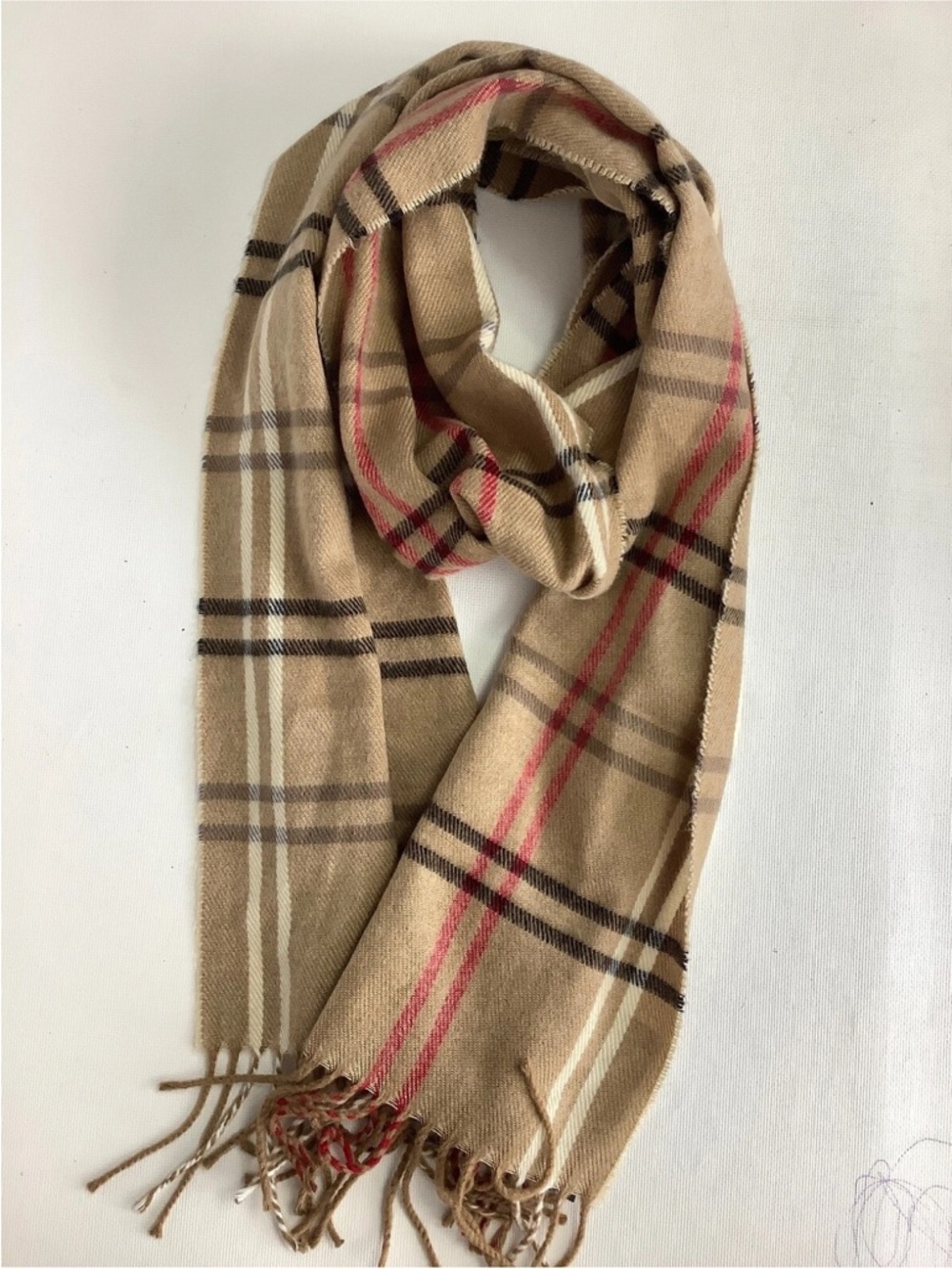 Cejon Classic “Burberry” Plaid Italian Scarf